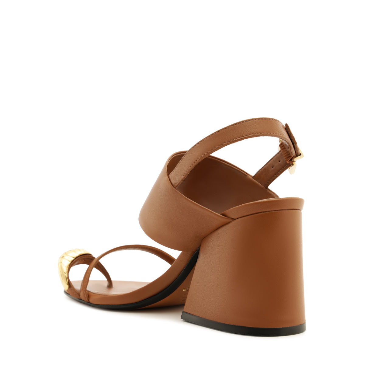 Mandy Leather Sandal in Miele