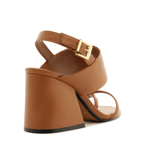 Mandy Leather Sandal in Miele