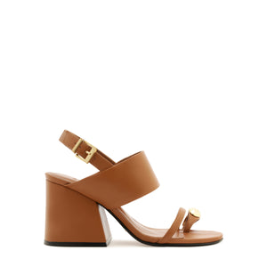 Mandy Leather Sandal in Miele