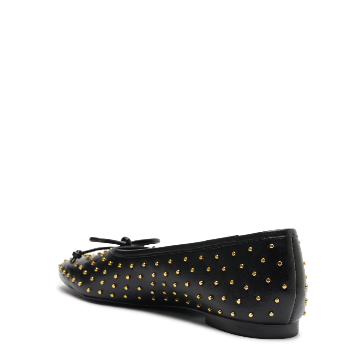 Arissa Atanado Studded Leather Flat in Black