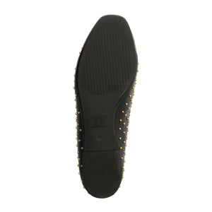 Arissa Atanado Studded Leather Flat in Black