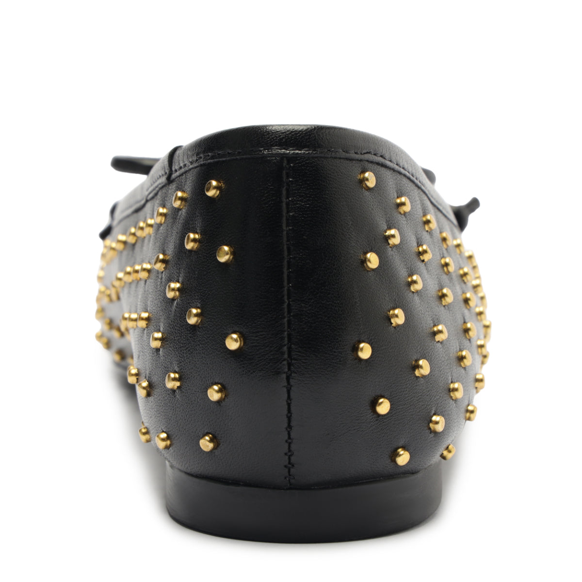 Arissa Atanado Studded Leather Flat in Black