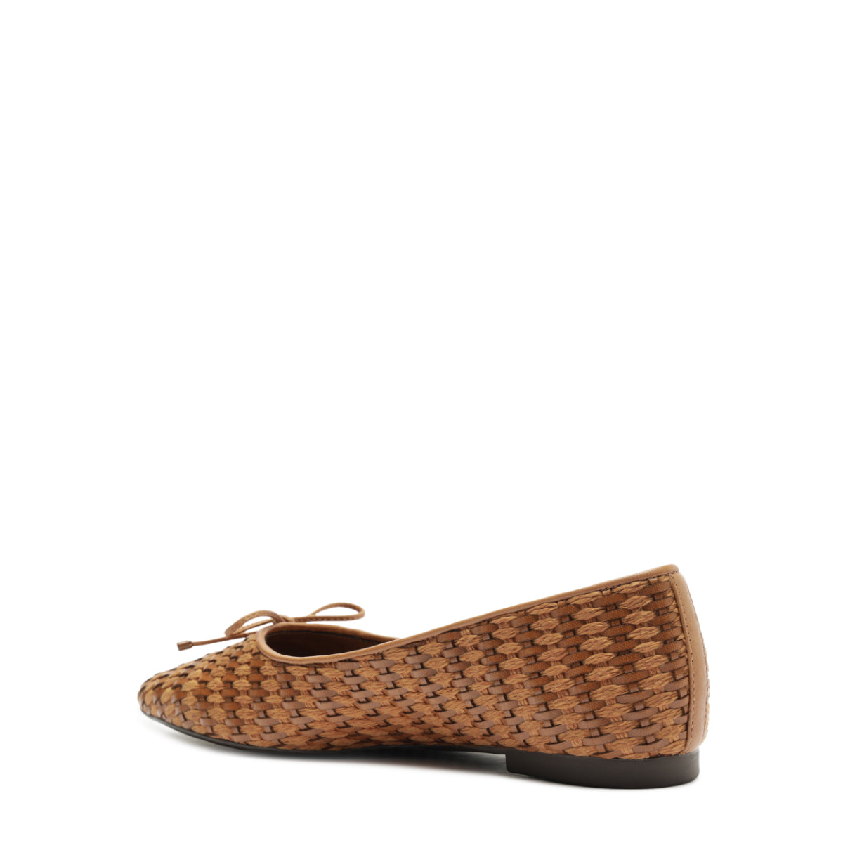 Arissa Straw Flat in Brown