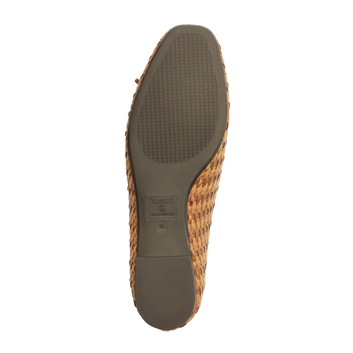 Arissa Straw Flat in Brown