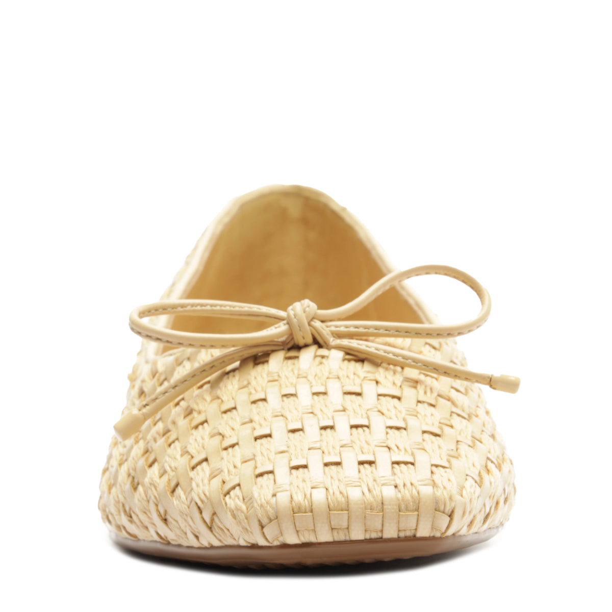 Arissa Straw Flat in Pearl