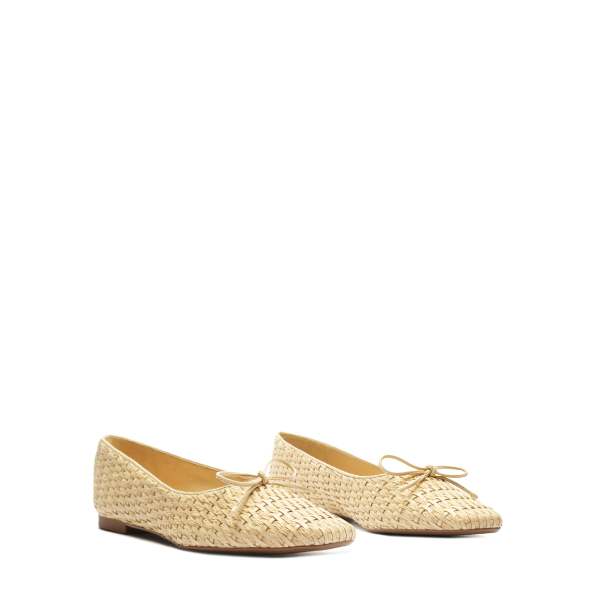 Arissa Straw Flat in Pearl