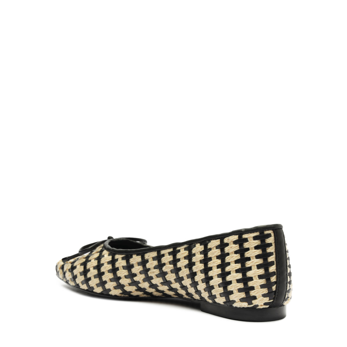 Arissa Straw Flat in Black