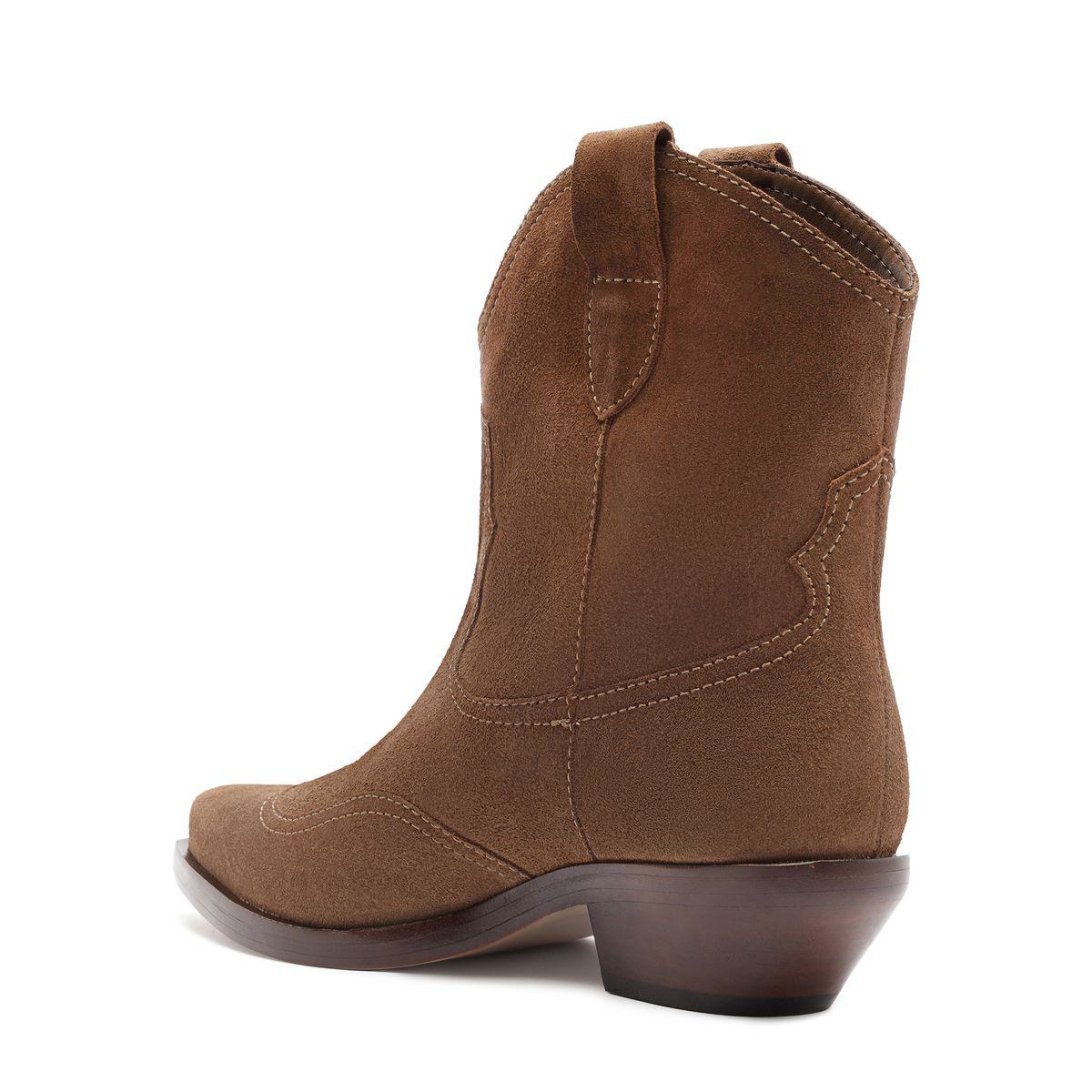 Nash Suede Bootie in Pecan Brown