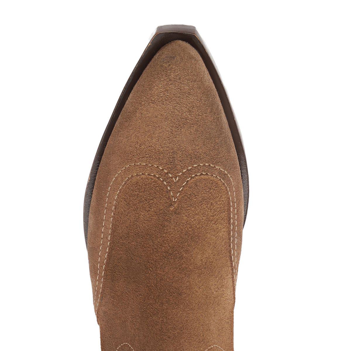 Nash Suede Bootie in Pecan Brown