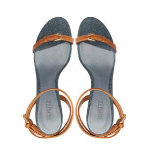 Aurora Mid Atanado Leather Sandal in Brown