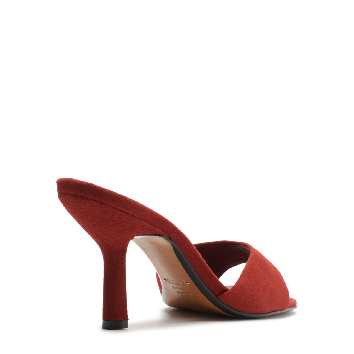 Posseni Suede Sandal in Red Brown