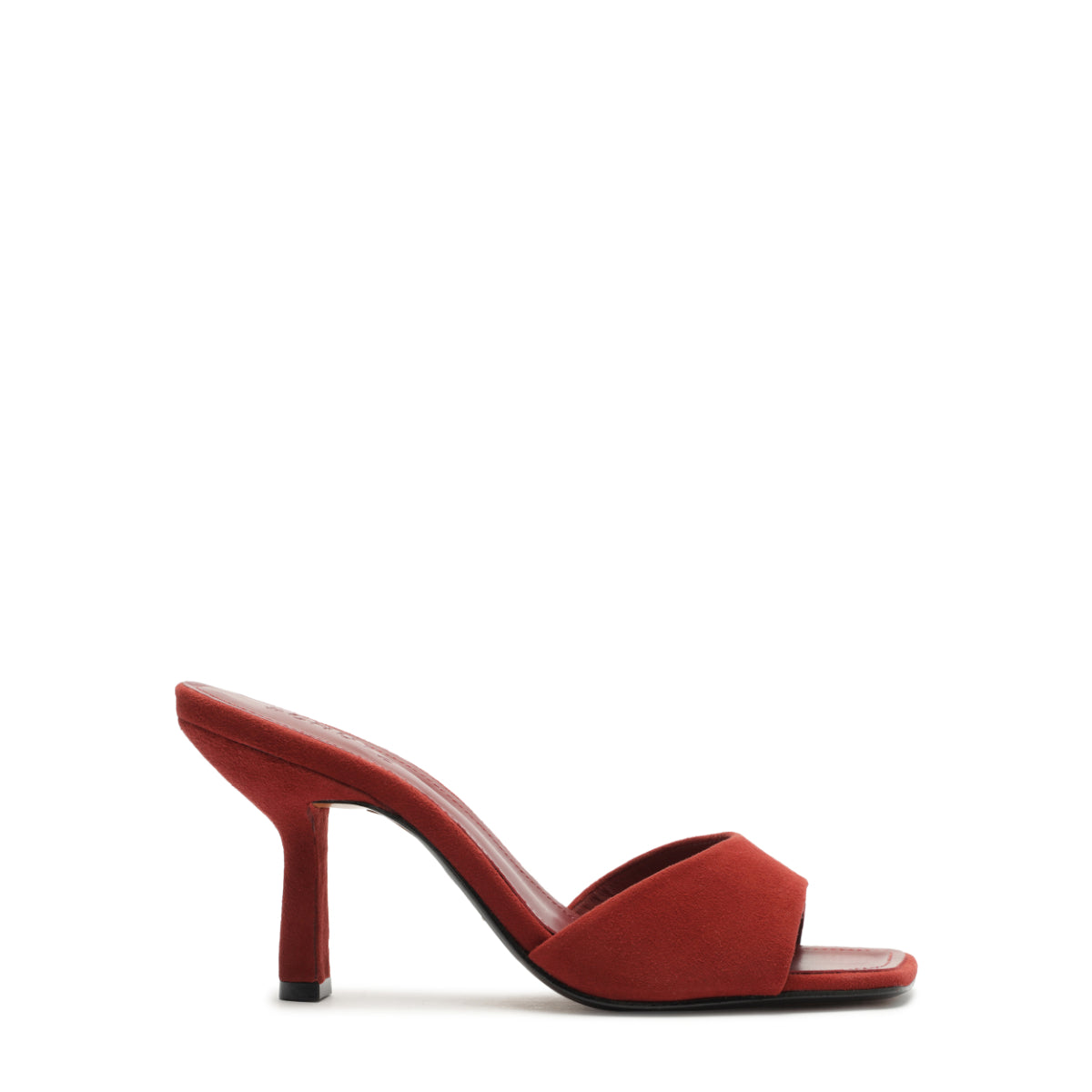 Posseni Suede Sandal in Red Brown