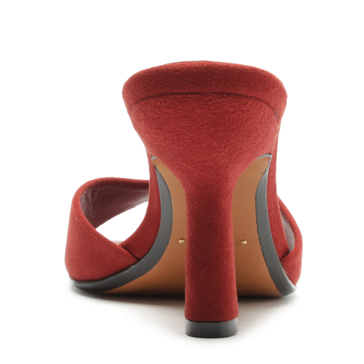 Posseni Suede Sandal in Red Brown