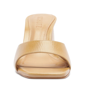 Leena Leather Sandal in Light Wood