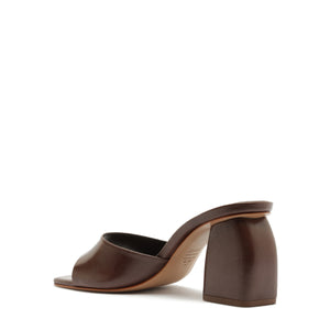 Leena Leather Sandal in Root Brown