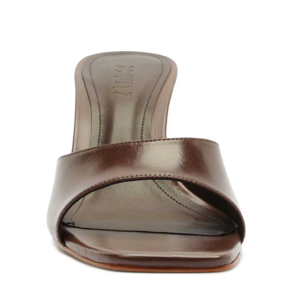 Leena Leather Sandal in Root Brown