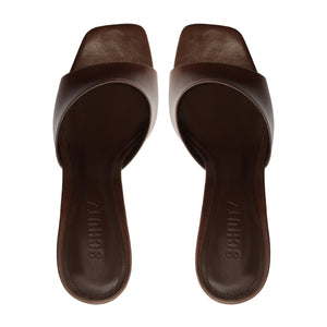 Leena Leather Sandal in Root Brown