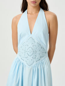 Maddie Halter Dress in Powderblue