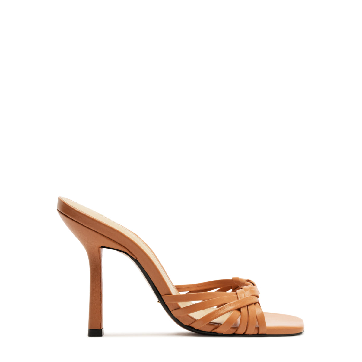 Tara Mule Leather Sandal in Earth Clay
