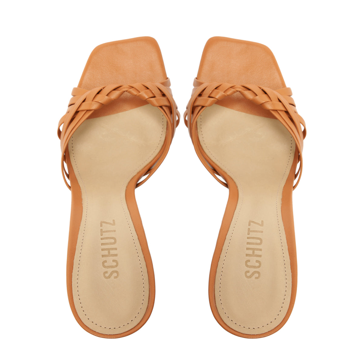Tara Mule Leather Sandal in Earth Clay