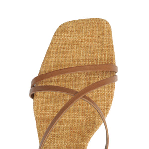 Bari Mid Atanado Leather Sandal in Brown