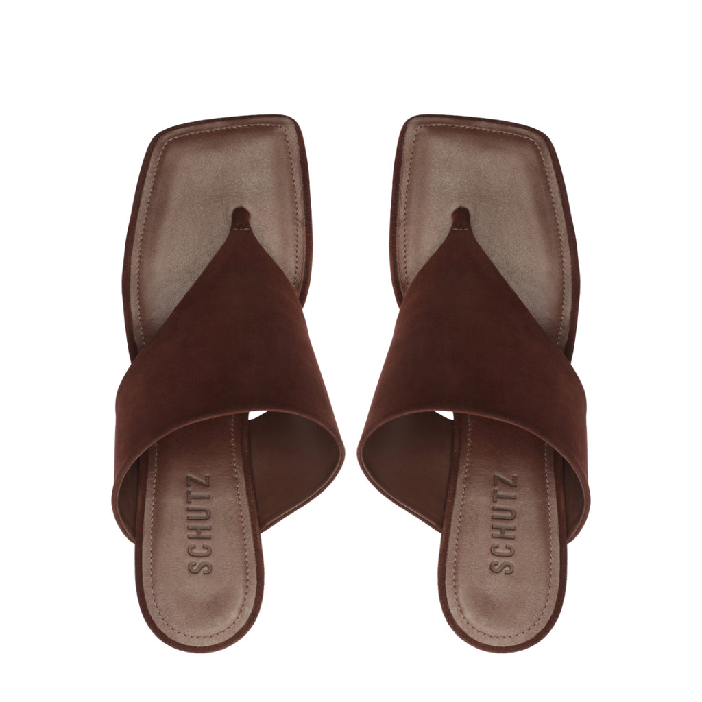 Sage Mid Stiletto in Root Brown