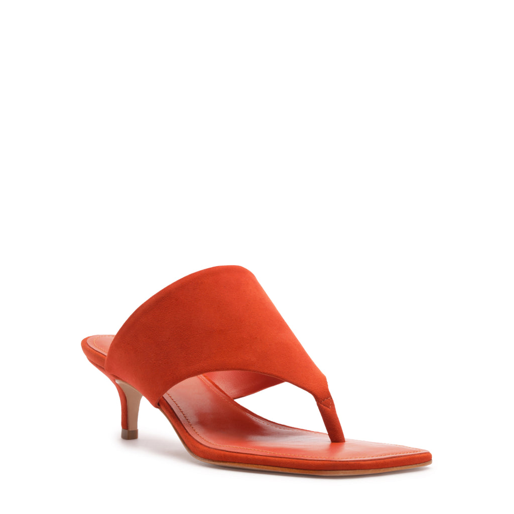 Sage Mid Stiletto in Orange Clay