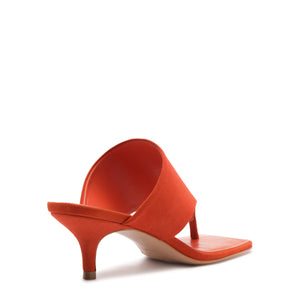 Sage Mid Stiletto in Orange Clay
