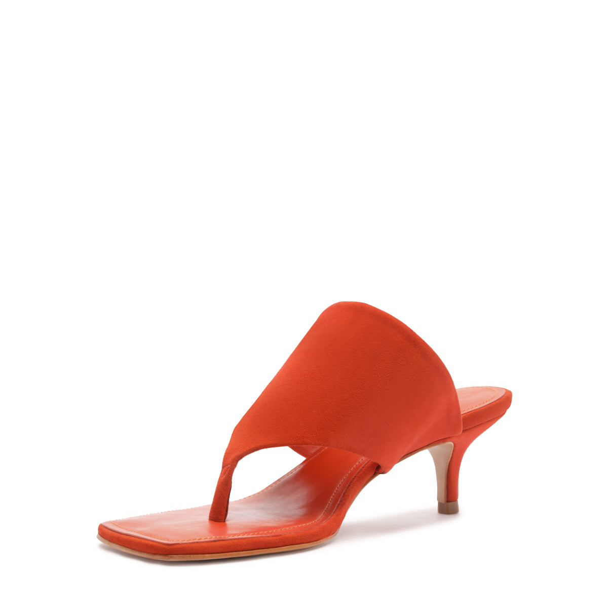 Sage Mid Stiletto in Orange Clay