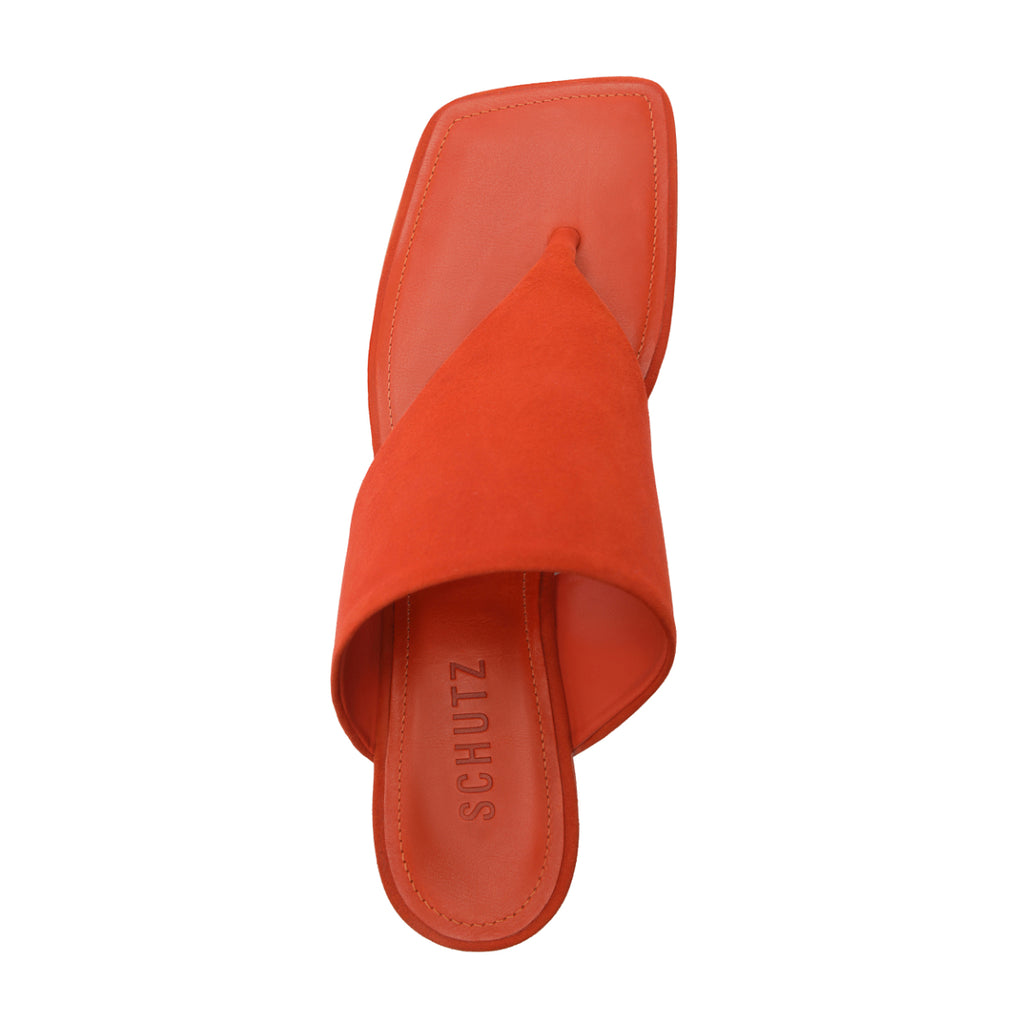 Sage Mid Stiletto in Orange Clay