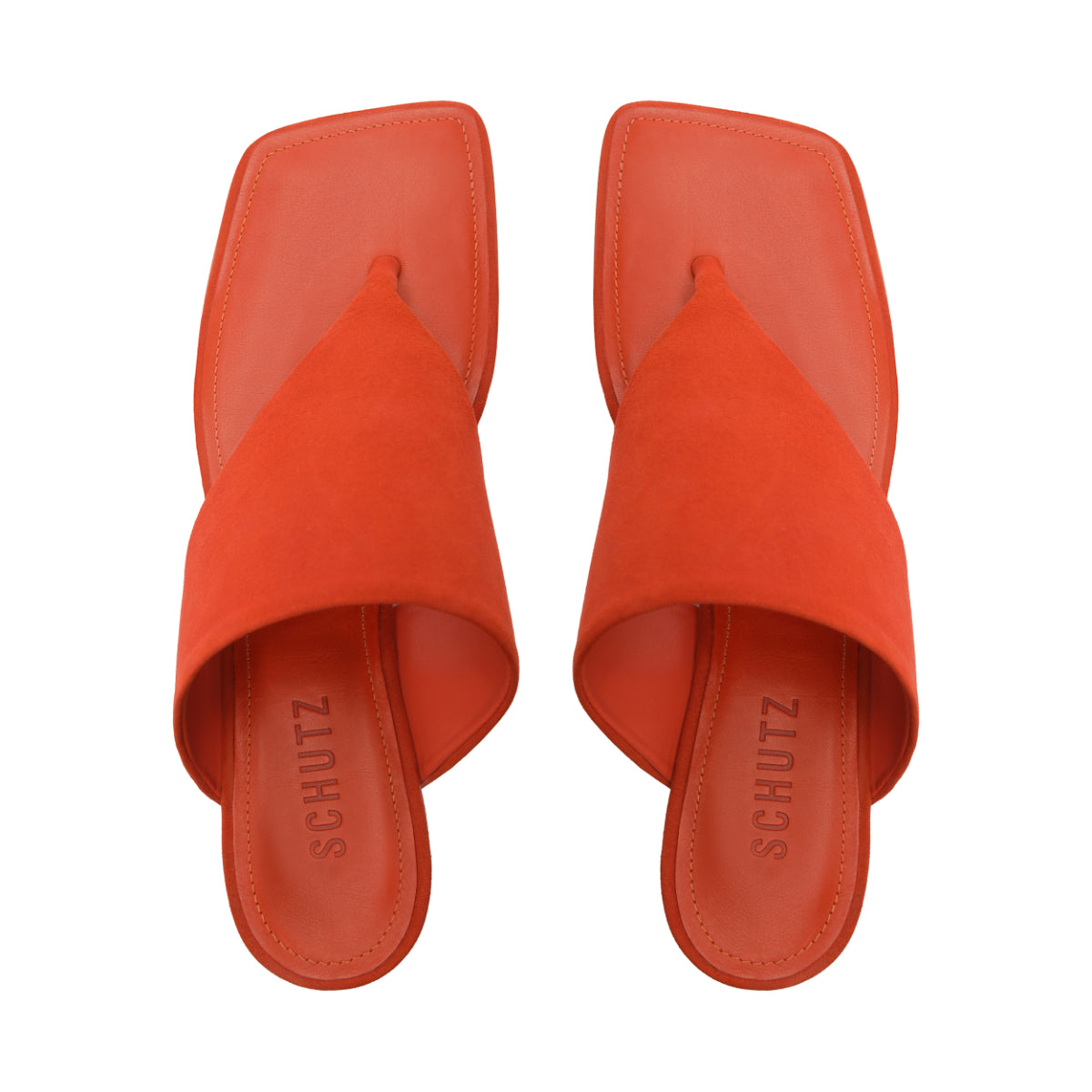 Sage Mid Stiletto in Orange Clay
