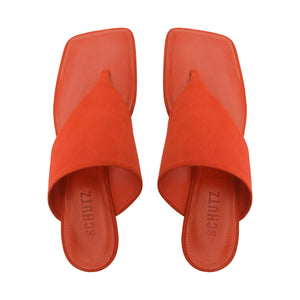 Sage Mid Stiletto in Orange Clay