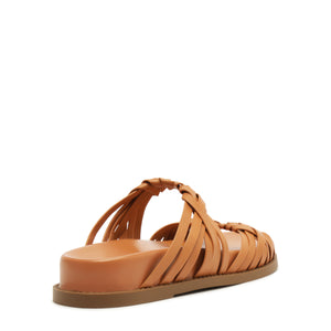 Tara Sporty Leather Sandal in Earth Clay