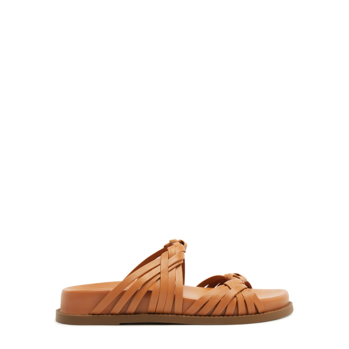 Tara Sporty Leather Sandal in Earth Clay