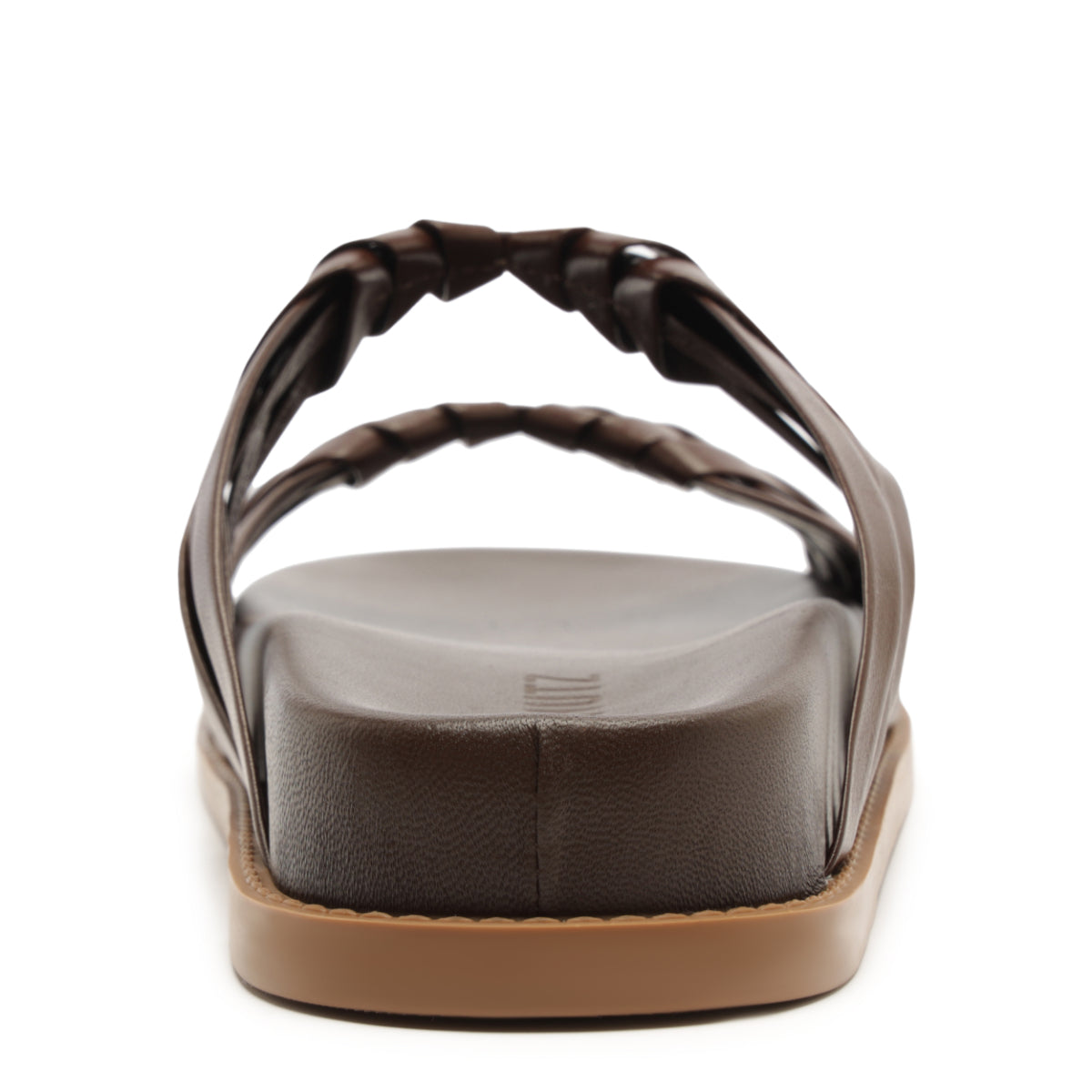Tara Sporty Leather Sandal in Chestnut Brown