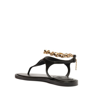Lys Leather Sandal in Black