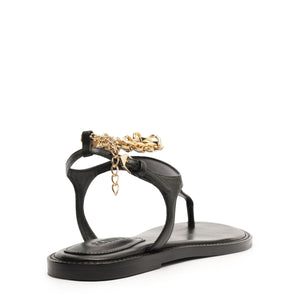 Lys Leather Sandal in Black