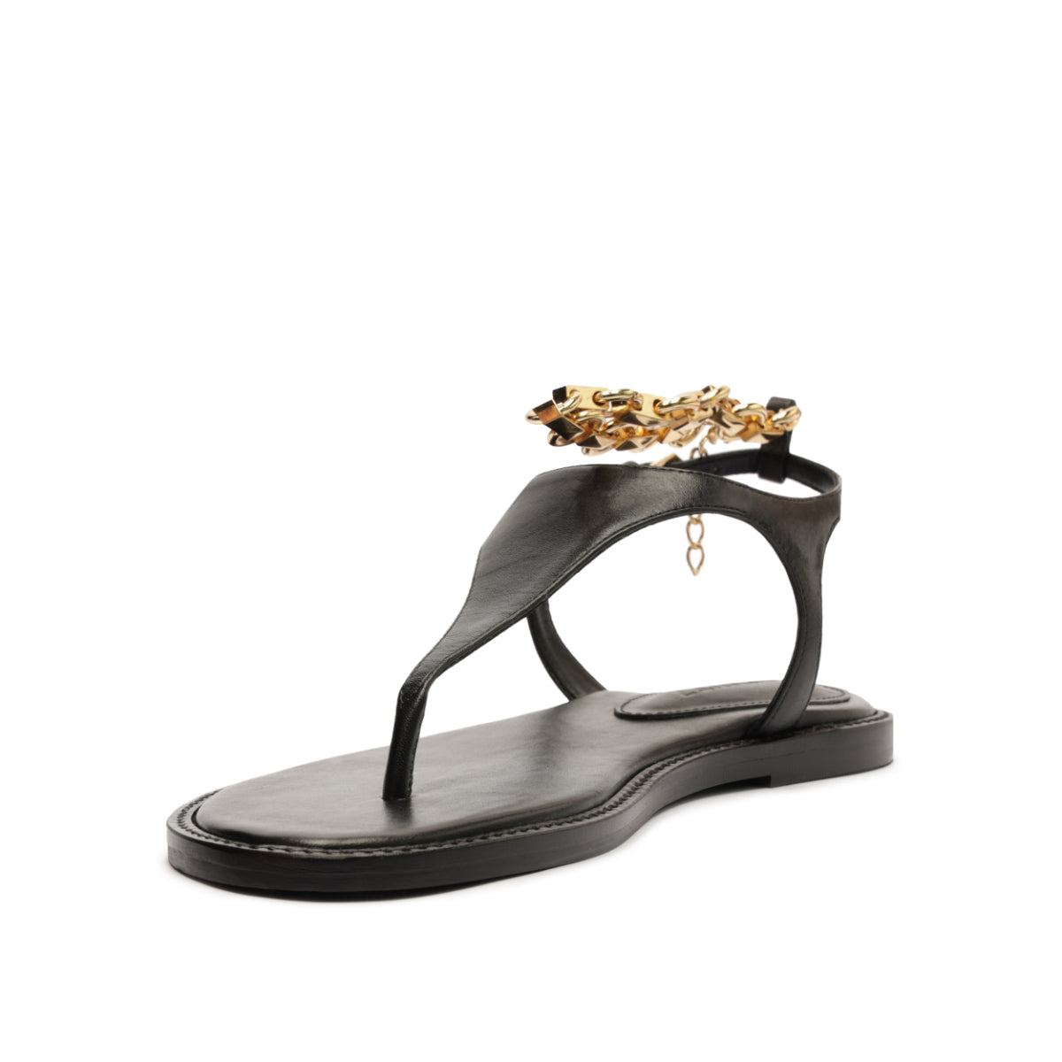 Lys Leather Sandal in Black