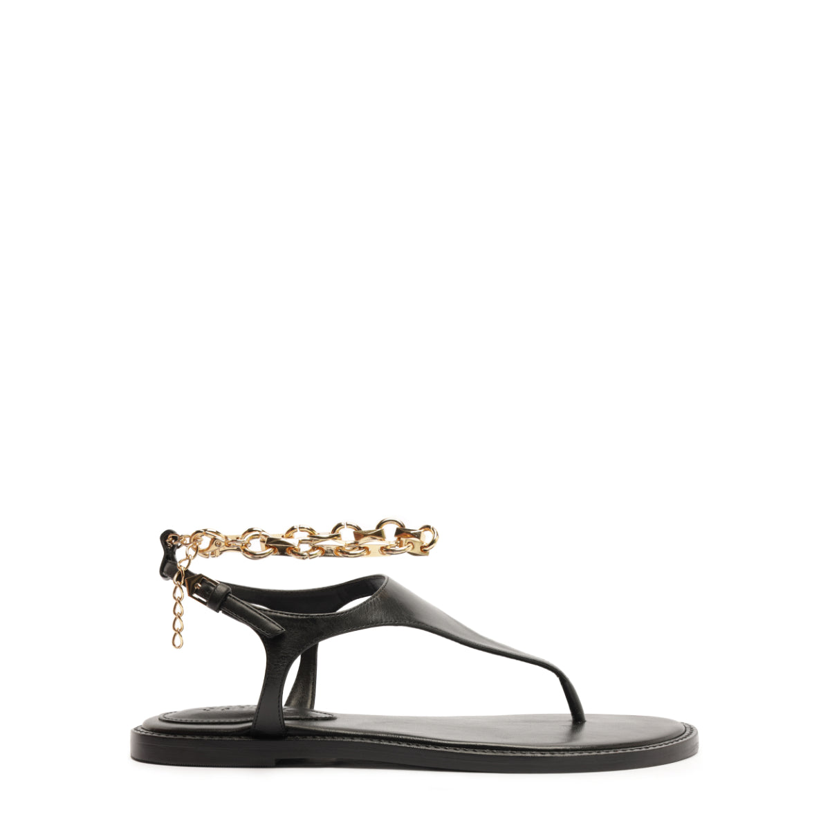 Lys Leather Sandal in Black