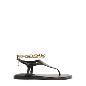 Lys Leather Sandal in Black