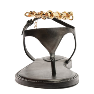 Lys Leather Sandal in Black