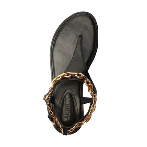 Lys Leather Sandal in Black