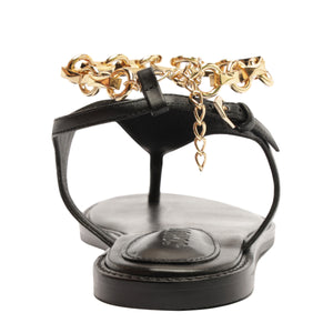 Lys Leather Sandal in Black