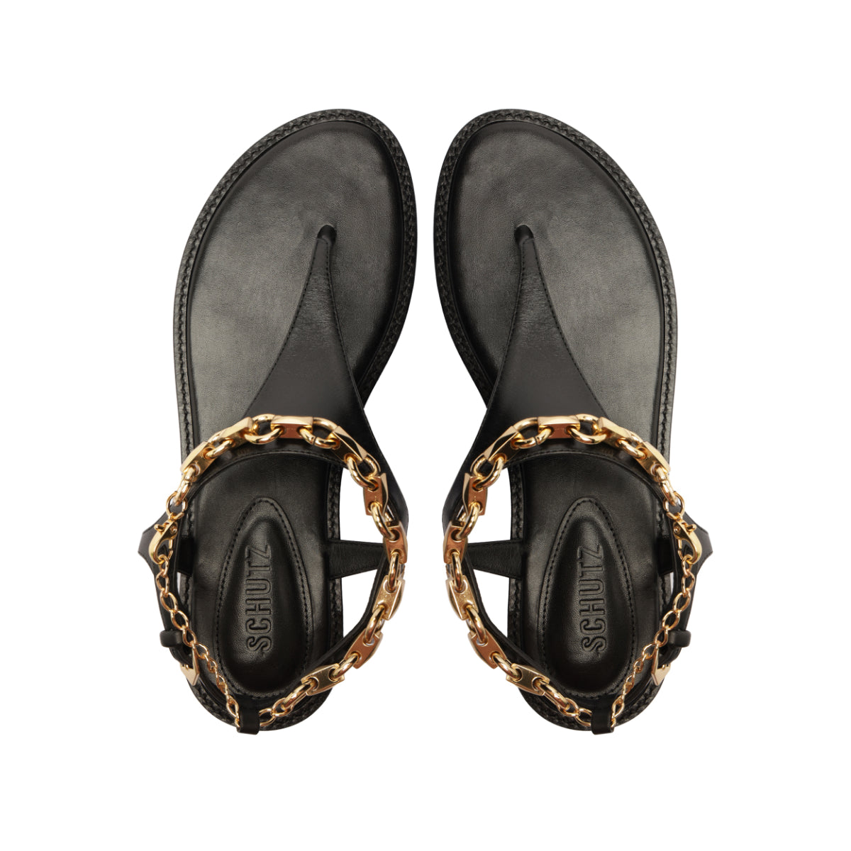 Lys Leather Sandal in Black