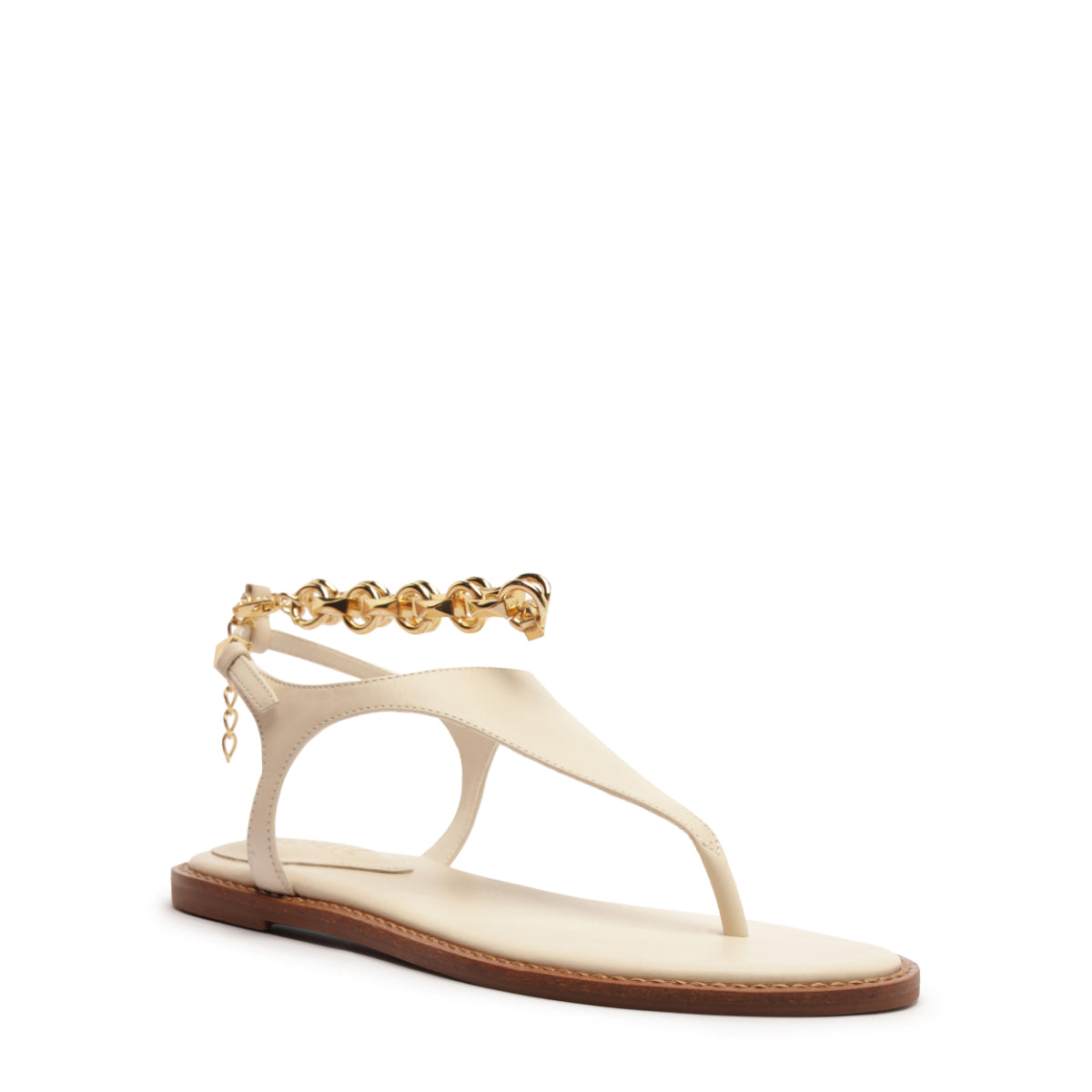 Lys Leather Sandal in Sugar White