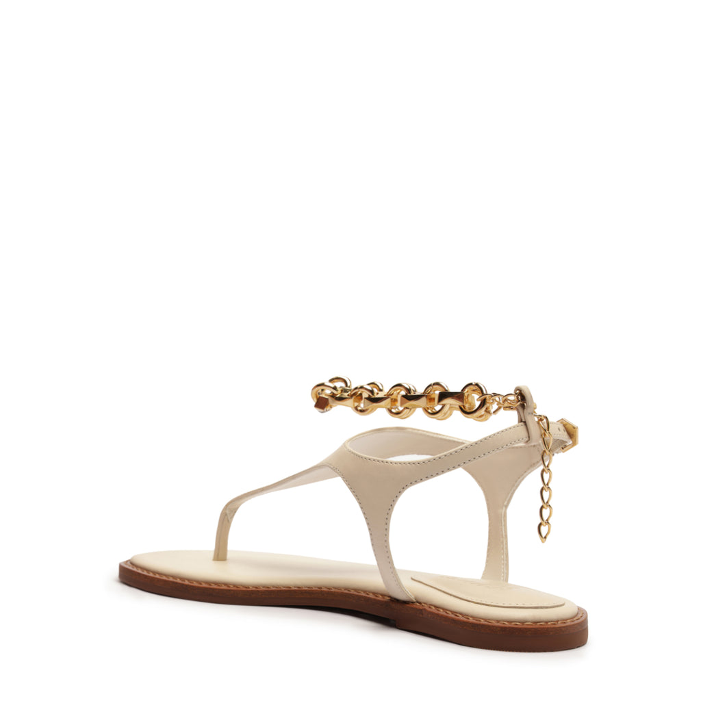 Lys Leather Sandal in Sugar White