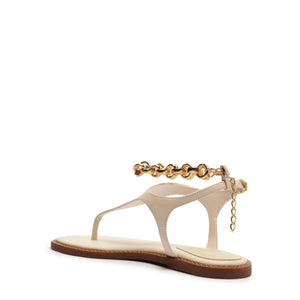 Lys Leather Sandal in Sugar White