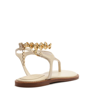Lys Leather Sandal in Sugar White