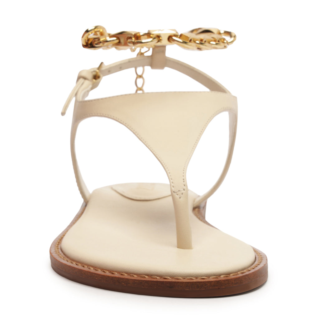 Lys Leather Sandal in Sugar White