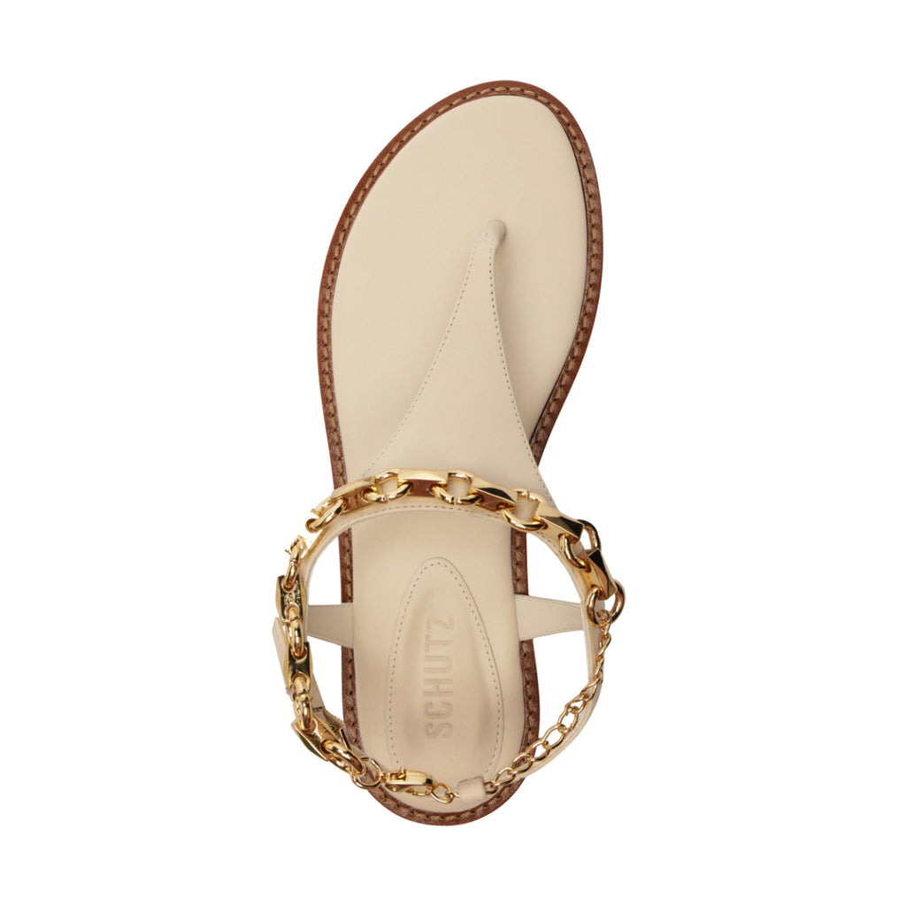 Lys Leather Sandal in Sugar White